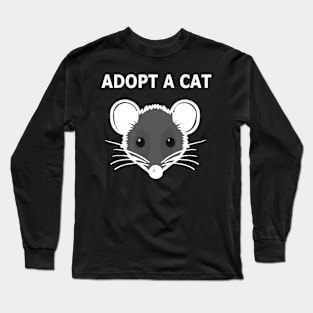adopt a cat Long Sleeve T-Shirt